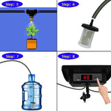 Solar-Powered Automatic Misting Irrigation Kit with Smart Timer, Ideal for Indoor Potted Plants, V1341-ZY-WP8SKLG5-SD10