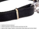 Stainless Steel Nylon Chain Martingale Collar Comfort Heavy Duty Large Dog Collar Escape Perfect for V1258-DP02-F-546