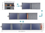 CHOETECH SC004 14W USB Foldable Solar Powered Charger V28-ELECHOSC004