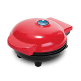 Mini Waffle Maker - Nonstick Round Red Waffle Machine for Parties, Babies & Holiday Treats V1263-JX-4475