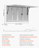 Concession Window 1346x838 mm, Aluminum Alloy Service Window for Food Truck, Up to 85 Degrees Stand V952-SCFWCK5333YC3THT4001V0