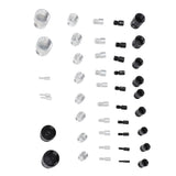 44PCS Nut and Bolt Thread Checker Aluminum High Accuracy Bolt Nut Identifier Gauge with Storage Box V1294-YM0710-3114230154011