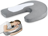 Side Sleeper Pillow with Arm Hole, Ergonomic Memory Foam Arm Pillow for Shoulder Comfort, Side V1107-115-29558-GRY