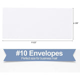 10 Security Self-Seal Tinted Envelopes for Privacy & Business, Peel and Seal, Windowless, 4-1/8 x V1369-AZ3-W-16290