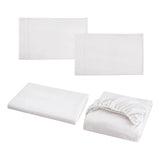 King Bed Sheet Set 1800 Series Microfiber, Deep Pocket, Soft & Breathable, White V63-953251