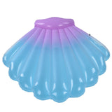 Float Bed Inflatable Floating PVC Shell Shaped Portable Accessory for Indoor Outdoor V1294-YM0523-3111220014411