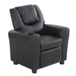 Oliver Kids Recliner Chair Sofa Children Lounge Couch PU Armchair - Black V563-75609-BLACK