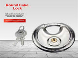 70mm Keyed Alike Heavy Duty Shielded Discus Padlock 3 Pack- Chrome Plated Security Lock for V1192-AZ-W-3204