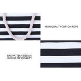 Beach Bag for Women, Large Beach Tote Bag with Top Zipper, Reusable Striped Beach Shoulder Bag, V1369-AZ3-W-20889