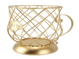 Coffee Pod Holder Innovative Modern Large Capacity Electroplating Metal Capsule Basket for V1294-YM0901-3118240163011