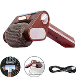 Rechargeable Electric BBQ Grill Cleaner with Bristle-Free Stainless Steel Roller, LED Light and V1189-LC-HW-00673