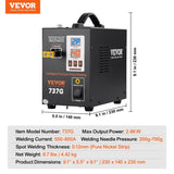 Spot Welder, 737G Pulse Spot Welder, Portable High-Power Machine Soldering Station with 2 V952-BYQDCDHJX012D60INV3