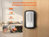 Mechanical Keyless Entry Door Lock, 14 Key Mechanical Door Lock, Mechanical Keypad Door Lock with V952-JXMMSBMAZSZMD0O8HV0