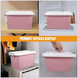 Nordic Elegant PP Pink Craft Organizer, Large Storage, Sturdy Design V1192-AZ-W-30709