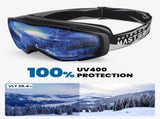 OutdoorMaster Ski Goggles with Cover Snowboard Snow Goggles OTG Anti-Fog -100% UV Protection-OM-18 XFOM-SG18PCS-BK