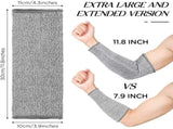 2 Pair Protective Arm Sleeves for Thin Skin Anti-Cut Burn Resistant Cover Forearm Sleeve for Cooking V1370-AZ4-17534