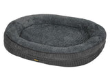 Pawz Orthopedic Plush Dog Bed Soft Washable Pet Bed Grey Cosy Cushion L Size PT1354-L-GY-AU