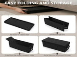2-Pack CD Storage Box, Resists Wear, Reinforced Handle and Foldable Design, Dust Proof Sealed Lid, V1369-AZ3-W-12086