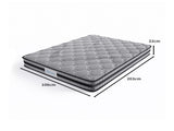 Dreamz Spring Mattress Bed Pocket Egg King Single MS1007-KS-DG