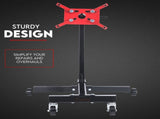Engine Stand H Frame 450kg 1000lb Industrial Workshop Cars Auto Motor 4 Wheels V379-ENGSTND1LB