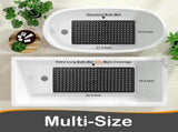 Non-Slip Bathtub Mat with Drain Holes and Strong Suction Cups, Machine-Washable Shower Mat for V1189-LC-AMZ-00298
