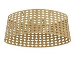 Iron Hollow Oval Lampshade Metal Engraving Hollow Lampshade Compatible for E27 E14 Caliber V1294-YM0710-3119230167412