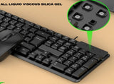 Computer Keyboard With Ergonomic Keys For Seamlessly Typing On Desktop And Laptop V1192-AZ-W-23697
