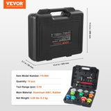 14 pcs Universal Radiator Pressure Tester Kit, Coolant Pressure Tester Kit with Manual Pump and V952-SRQLQYYLCSY192TC2V0