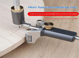 Marking Gauge, 2in1 Woodworking Scribe Scriber MultiFunction Line Maker Measuring Tools Sliding V1192-AZ-W-0120