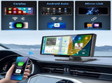 10.26" Wireless Apple Android Carplay Dual Dash Cam Front Rear Camera with 64G Card V462-TA-102-01