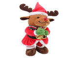Electric Music Christmas Toy Doll 8 Songs Continuous Play Dancing Singing Glowing Swinging Plush Toy V1294-YM0718-3115220091912
