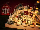 Christmas House LED Christmas Forest Scene Wooden Christmas Village for Shopping Mall Window V1294-YM0714-10309791