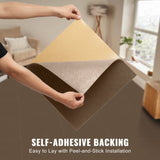 VEVOR Carpet Tiles Peel and Stick, Squares Self Adhesive Carpet Floor Tile, Soft Padded Carpet V952-ZZFKDT1818SZ9DKX7V0