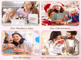 Best Mom Ever Coffee Mug Gift Set with Lid, Spoon & Coaster, 14oz Pink Marble Ceramic Cup for V1107-CS-DLSMKBF