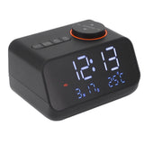 Alarm Clock Radio LED Digital Alarm Clock with FM Radio Music Temperature Humidity Display for Home V1294-YM0703-3115230036911