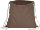 Cotton Drawstring Bags, Backpack Foldable Sports Gym Bags for Women Men Trip, Brown V1259-DP01-A-5202