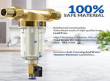 Reusable Sediment Water Filter Pre-Filter for Well Water Pipes V1263-JX-4597