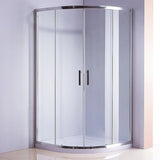 100x100cm Rounded Curved Shower Base in Black V63-952251