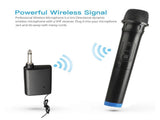 Wireless Bluetooth Karaoke Microphone - Handheld Mic with Receiver System V1263-JX-3713