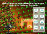 Christmas Projector Light 10 Patterns LED Projection Lights with Remote Red and Green Star Show for V1294-YM0901-L6720