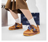 Vintage Sneakers Retro Skate Shoes Couple Matching Shoes Unisex Canvas Shoes - Camel - Size V1106-M-SHOE2-16519-CAME-6AU6EU39
