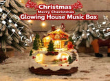 Christmas Snow House Resin Music Box Dual power supply via USB or batteries, compact 121216cm V1232-SDBYH-001