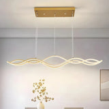 BAMDECOR A2569 1.5m Antizer Nordic Minimalist Wave Long Pendant Light V255-BAM-A2569-GOLD