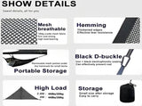 Portable triangular hammock for multiple people, outdoor camping aerial hammock, 3-point design for V1188-MS-313-0697