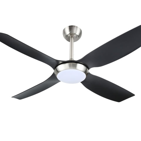 Devanti 52'' Ceiling Fan DC Motor w/Light w/Remote Black CF-B-52-2049-BKSI
