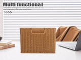 Tall Narrow Woven Storage Basket in Dark Brown for Home Organization, Stylish Space Saving and V1369-AZ3-W-18813