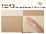8 x Khaki & 8 x Off-White Durable & Soft Self-Adhesive Carpet Tiles - Interlocking Non-Slip V888-ELOSUNG42018