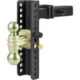 Adjustable Trailer Hitch, 25.4 cm Drop & 21.59 cm Rise Hitch Ball Mount with 5.08 cm Receiver, Solid V952-SQTQJTCB22253VXAJV0