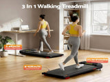 Everfit Treadmill Electric Walking Pad with Incline Under Desk Home Gym Black TMILL-400-INC-BK