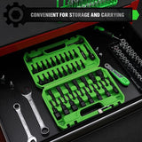 SWANLAKE SWANLAKE 39PCS Magnetic Hex Nut Driver Master Kit,1/4" Quick-Change Hex Shank, SAE & Metric V465-66046